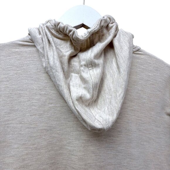 Vineyard Vines Hoodie Tee Small Oatmeal Beige Casual Womens Soft Top Preppy - Picture 5 of 8
